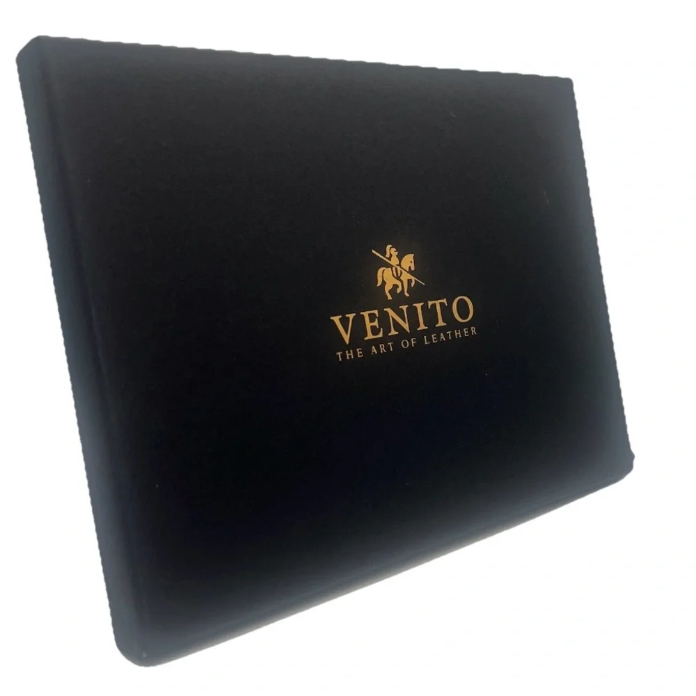Lecce Leather Wallet Case Compatible with iPad 10.2-2019 Flex Handle Tablet BLK